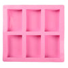 6 Compartment Rectangular Soap Mold