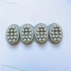 1pc 4-Cavity Silicone Oval Massage Spa Soap Mold -