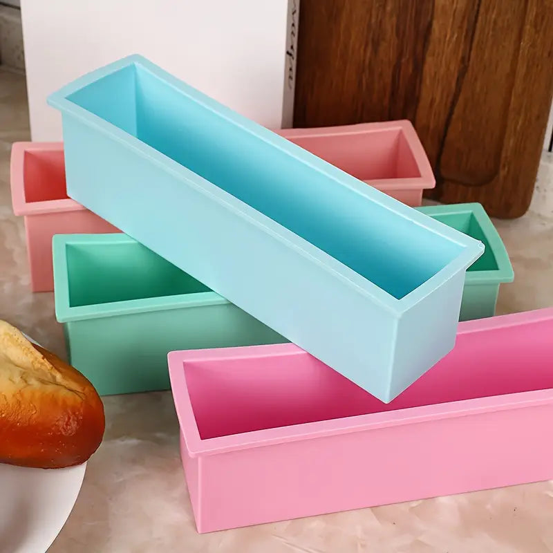 1pc Silicone Baking Mold, Non-stick Rectangular for 1000 ml