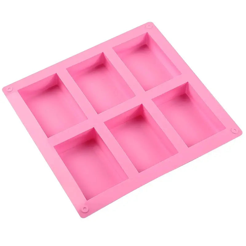 6 Compartment Rectangular Soap Mold