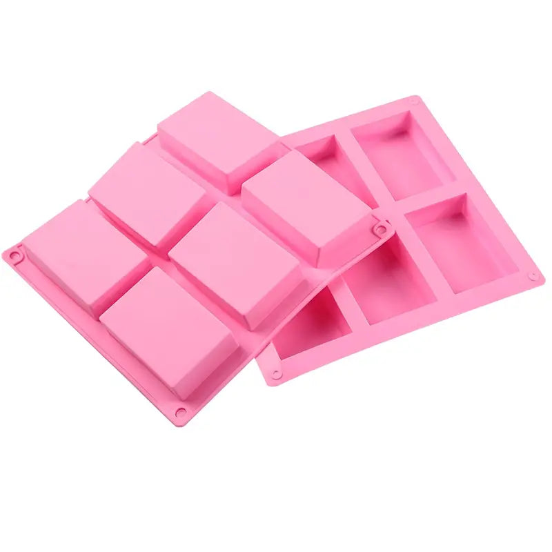 6 Compartment Rectangular Soap Mold