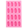 Graceful 16 Cavity Oval Shape Soap Bake Mold Size:29.5*17.2*1.8cm