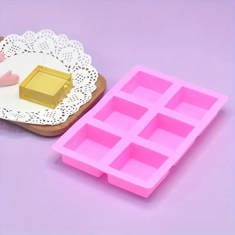 6-Cavity Square Silicone Molds