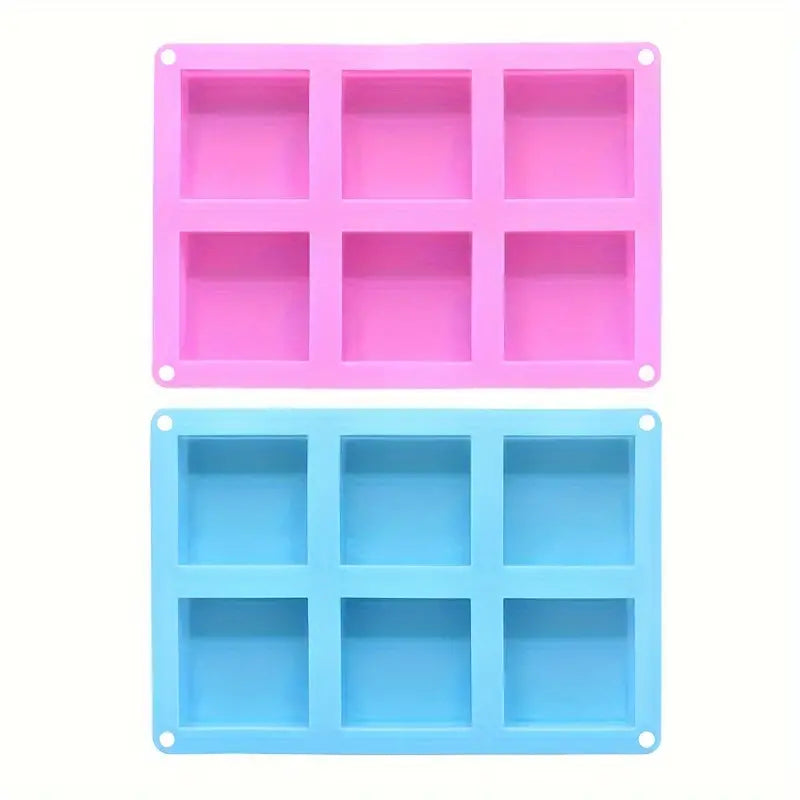 6-Cavity Square Silicone Molds